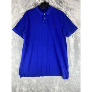 Polo Ralph Lauren Men's Large Classic Fit‎ Polo Shirt Blue Short Sleeve Casual